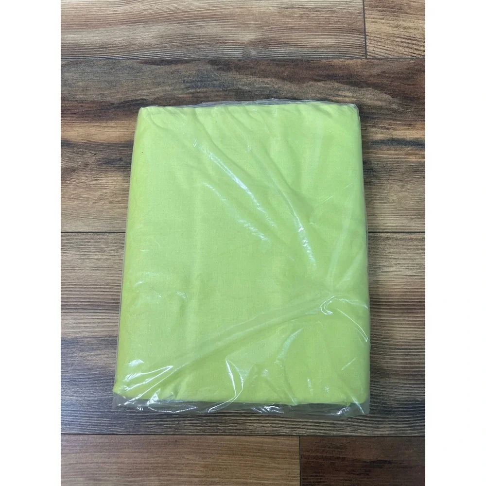 Vintage Sears perma prest muslin twin size flat sheet green